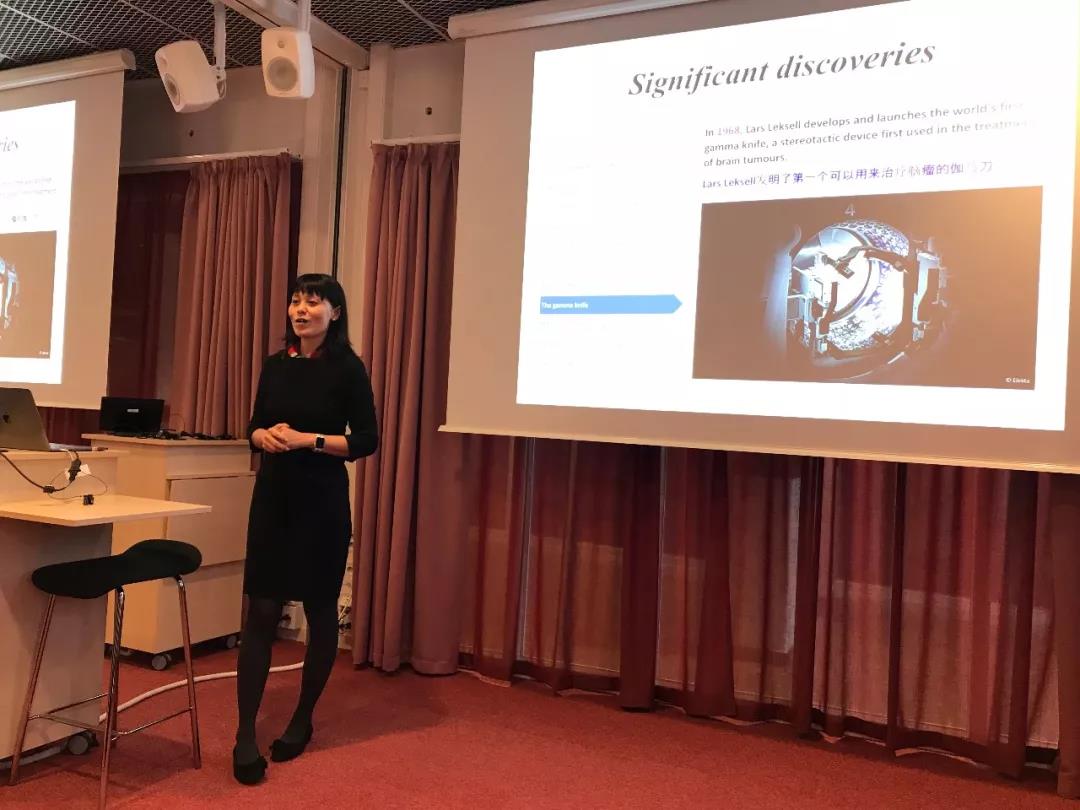 （卡罗林斯卡医学院的潘嫱教授）